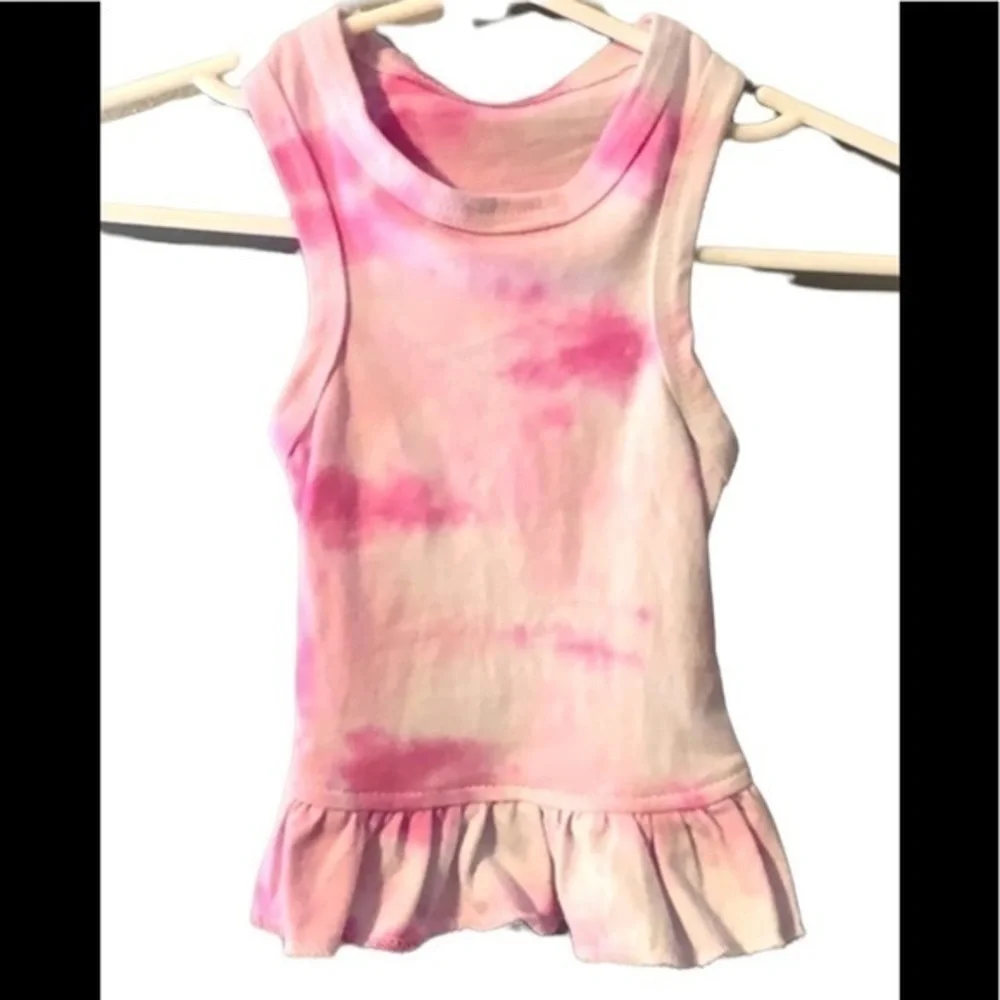3/10.00! Dye Cotton Dog T-shirt Dress Size Small Pet Handmade